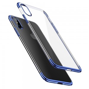 Чехол Baseus для iPhone Xs Max Glitter (синий)