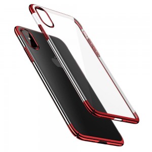 Чехол Baseus Glitter Case для iPhone X (Красный)