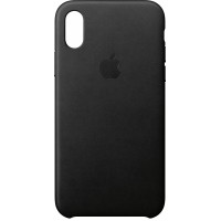 Накладка Leather Case для iPhone Xs Max (Black)