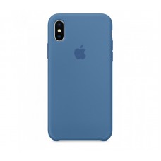 Накладка Silicone Case для iPhone X (Denim Blue)