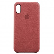 Накладка текстильная для iPhone X (красный)