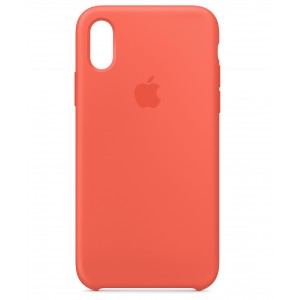 Накладка Silicone Case для iPhone Xs (Nectarine)