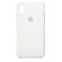 Накладка Silicone Case для iPhone Xs (White)