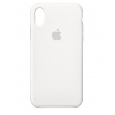 Накладка Silicone Case для iPhone Xs (White)