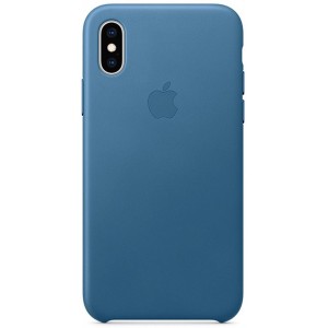 Накладка Leather Case для iPhone Xs Max (Cape Cod Blue)