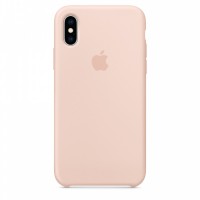 Накладка Silicone Case для iPhone Xs (Pink Sand)