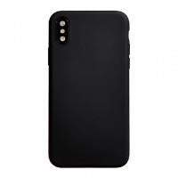 Бампер силиконовый для iPhone Xs Max (черный)