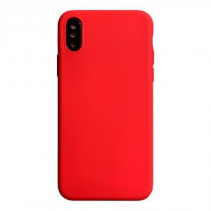 Бампер силиконовый для iPhone Xs Max (красный)