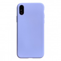 Бампер силиконовый для iPhone X/Xs (фиолетовый)
