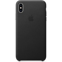 Накладка Leather Case для iPhone Xs (Black)