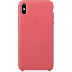 Накладка Leather Case для iPhone Xs Max(Peony Pink)