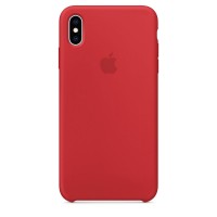 Накладка Silicone Case для iPhone Xs (Red)