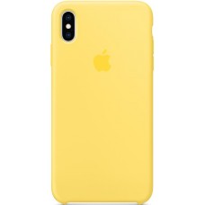 Накладка Silicone Case для iPhone Xs Max (Canary Yellow)