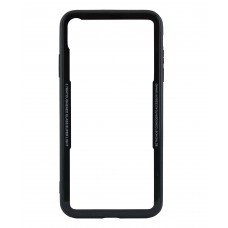 Бампер стеклянный для iPhone Xs Max cs0002 (Черный)