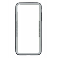 Бампер стеклянный для iPhone Xs Max cs0002 (Белый)