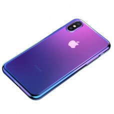 Чехол Baseus для iPhone X/Xs Full Glow (синий)