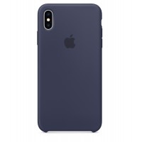 Накладка Silicone Case для iPhone Xs Max (Midnight blue)