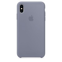 Накладка Silicone Case для iPhone Xs Max (Lavender Gray)
