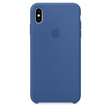Накладка Silicone Case для iPhone Xs (Delft Blue)