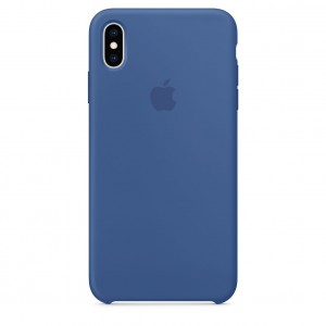 Накладка Silicone Case для iPhone Xs (Delft Blue)