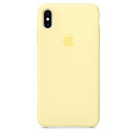 Накладка Silicone Case для iPhone Xs Max (Mellow Yellow)