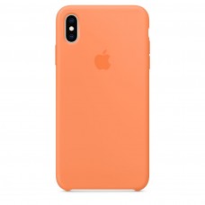Накладка Silicone Case для iPhone Xs (Papaya)