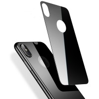 Заднее защитное стекло Baseus для iPhone X (Черное)