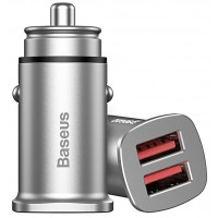Автомобильное зарядное устройство Baseus Car Charger Dual QC3.0 30W CCALL-DS0S (серебро)