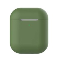 Чехол силиконовый для Apple Airpods 1/2 Silicone Case (Olive)