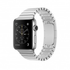 Блочный браслет для Apple Watch 38/40мм (серебро)