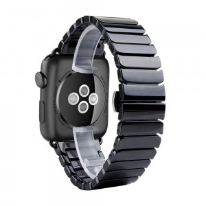 Керамический ремешок для Apple Watch 38/40/41mm (черный)