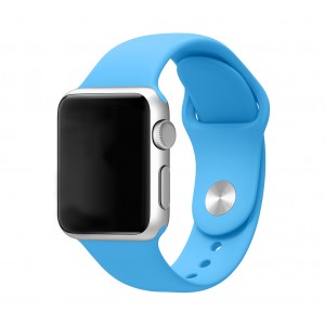 Силиконовый ремешок для Apple Watch 42/44mm (Blue)