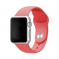 Силиконовый ремешок для Apple Watch 38/40mm (Red Carcade)