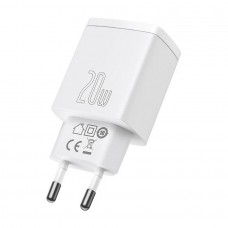 Адаптер питания Baseus CCXJ-B02 TypeC+USB-A 20W EU (белый)