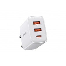 Адаптер питания Baseus CCXJ-E02 30W 2USB-A+TypeC (белый)