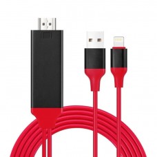 Кабель COTEetCI 33021 Lighting to HDMI (красный)