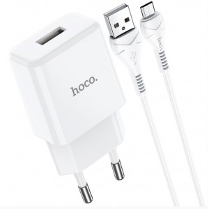 Зарядное устройство HOCO N9 MicroUSB 2.1A (белый)
