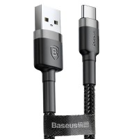 Кабель Baseus Cafule Cable Type-C/USB 3A 1m CATKLF-BG1 (черный)