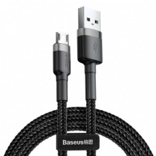 Кабель Baseus cafule MicroUSB 1m 2.4A CAMKLF-BG1 (черный)